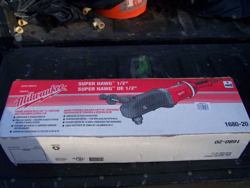 NEW milwaukee 1/2 super hawg  # 1680-20 drill