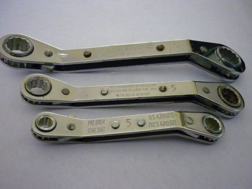 3 piece s-k off set ratcheting box wrenches for sale