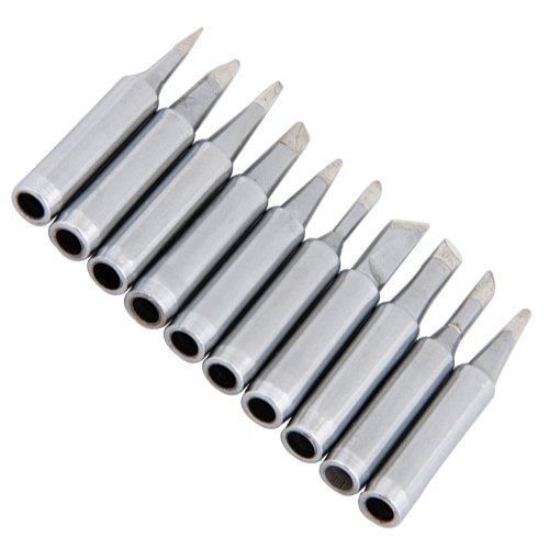 10 pcs uk common solder soldering iron tip for hakko station 900m 933 for sale