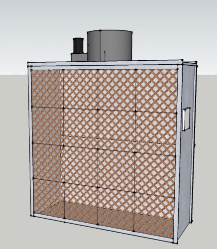 10 ft WIDE EXHAUST WALL PAINT SPRAY BOOTH