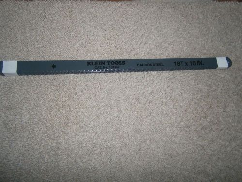 10&#034; STEEL HACKSAW BLADES 18TPI 10 BLADES PER PACK KLEIN TOOLS