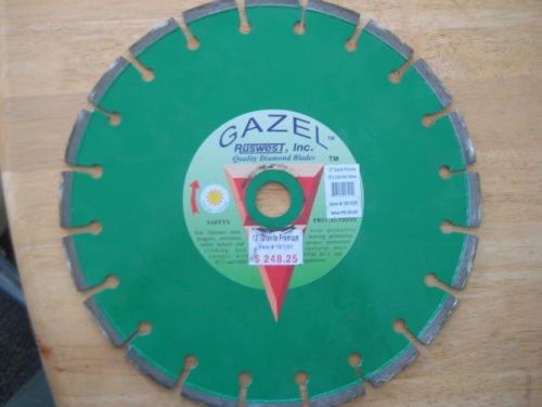 12&#034; Ruswest Gazel Diamond Blade for Granite Concrete - Best on Market!!