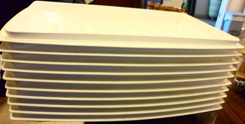 Lot 10 heavy duty commercial grade &#034;magic&#034; microwave safe cooking platter for sale