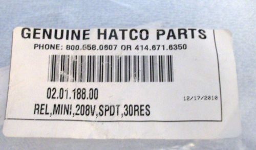 HATCO MINI RELAY 208V SPDT 30RES 02.01.188.00