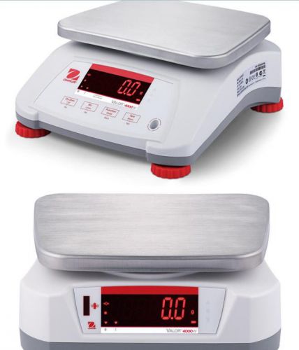 Ohaus Valor 4000 V41PWE1501T Washdown Portion Bench Scale,3X0.0005 lb,NTEP,Legal