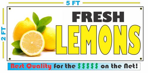 Full Color FRESH LEMONS BANNER Sign NEW Larger Size Best Quality for the $