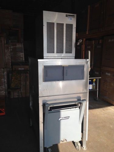 Used Scotsman FME1204AS-32B 22 Ice Maker 1205 lb Nugget Ice Follet Bin LITS500S