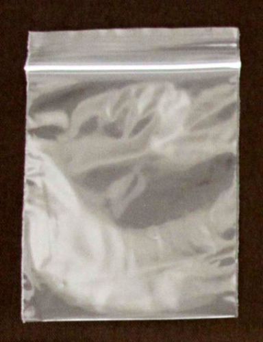 200 of 3 x 4&#034; 2mil reclosable poly clear ziplock bags for sale