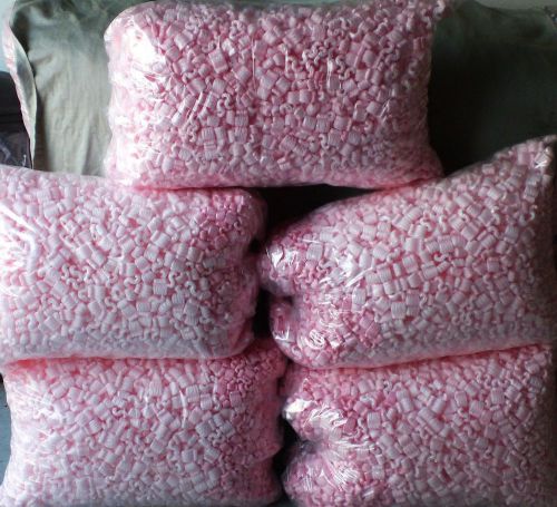 NEW 17.5 cu ft PINK PACKING Anti Static POPCORN PEANUTS FAST FREE SHIPPING