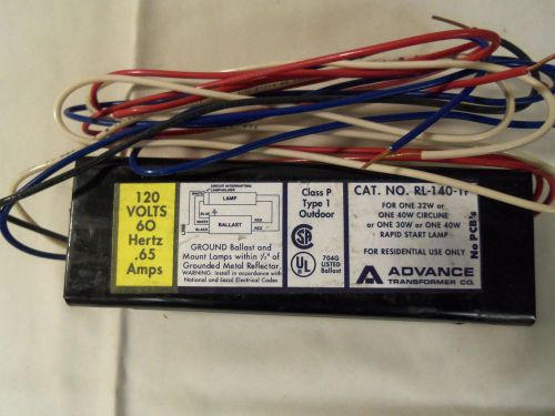 New Advance Ballast RL-140-TP Ballast (120 Volt)