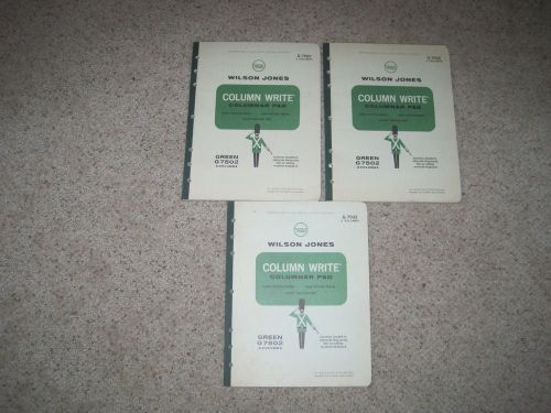 125 Double Sided Sheets Wilson Jones G7502 Columnar Pad,2 Columns,11&#034;x8.5&#034;,Green