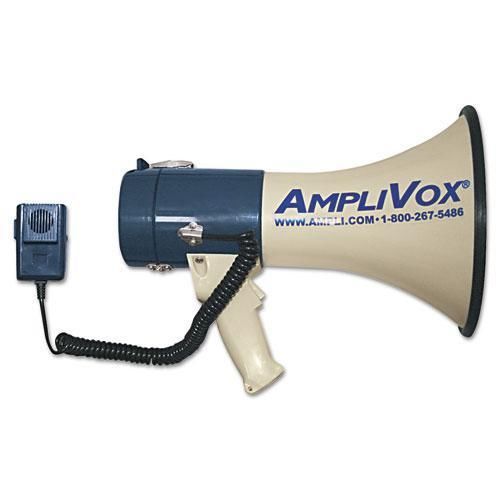 NEW AMPLIVOX S602M MityMeg Piezo Dynamic Megaphone w/Detachable Microphone, 25W,