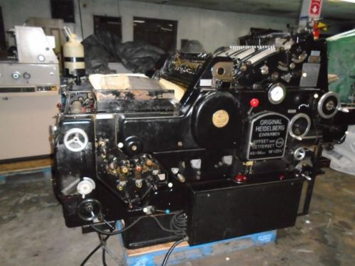 HEIDELBERG KORD 64, BLACK ,YEAR:1970,  LONG BOX, MOLLETONS  DAMPENING