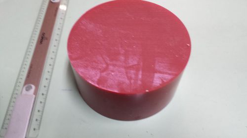 5-7/8&#034; dia. x 3&#034; long urethane / polyurethane 95 a red rod p/n 11229 for sale