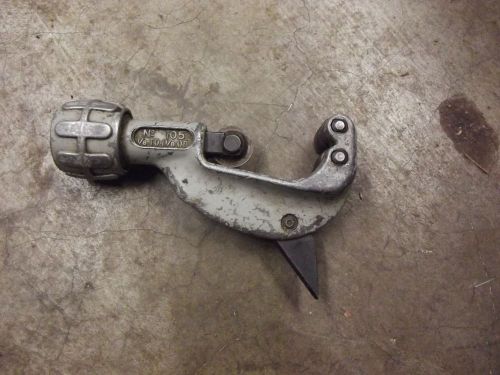 rigid 105 pipe cutter 1/8 to 1 1/8 diameter cutter