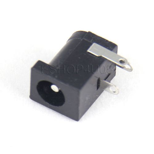 3 pcs dc power jack socket dc-005 2.1 x 5.5 mm black diy new for sale