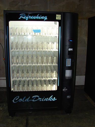 Dixie Narco Bevmax 2 5800 glass front soda vending machine used rebfurbished