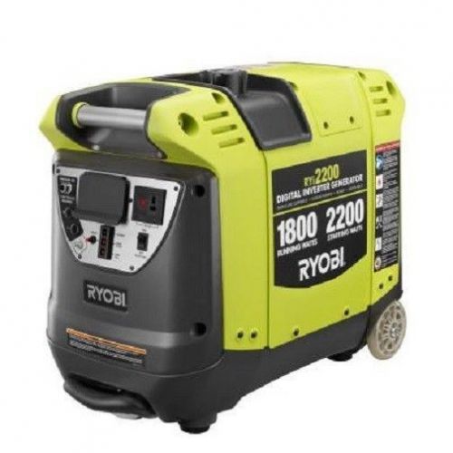 Ryobi 2200 Watt Gasoline Gas Powered Digital Inverter Portable Generator RYI2200