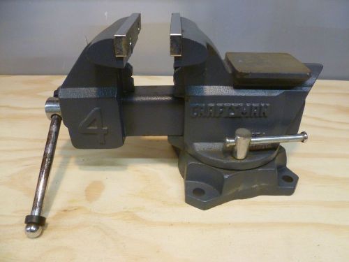 Craftsman 4&#034; swivel bench vice model #51854  --Free Shipping--