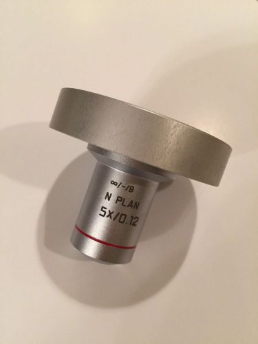 LEICA N PLAN 5X 0.12 MICROSCOPE OBJECTIVE 506302 Infinity/-/B