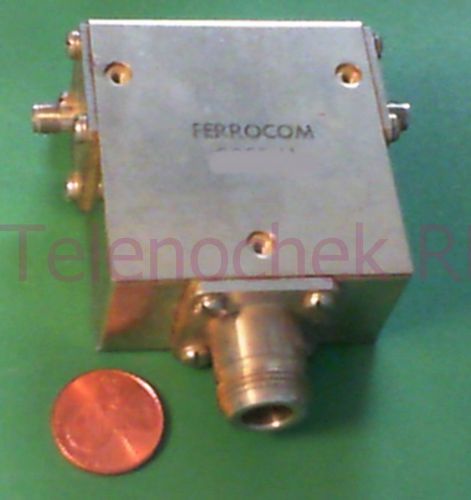 RF microwave single junction circulator 1986 MHz CF/  959 MHz BW/  75 Watt/ data