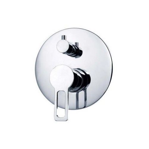 NOVO ROUND BATHROOM BATH &amp; SHOWER WALL MIXER + DIVERTER