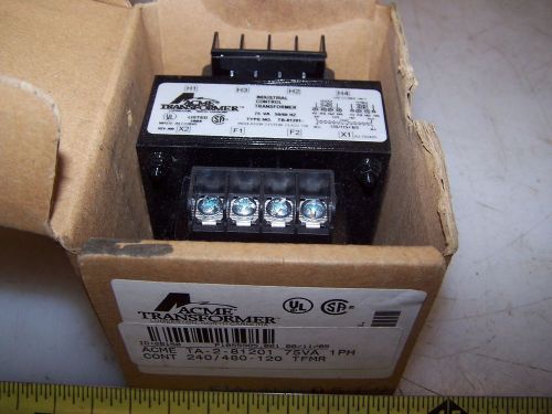 NEW ACME 75 VA CONTROL TRANSFORMER TA-2-81201  240X480 HV 120 LV