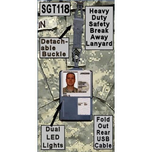 SGT118 Smart Badge CAC ID Holder &amp; USB Smart Card Reader New