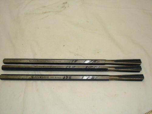 Lot of 3 blueline 300 5/8 inch star chisels stone cement mason cold chisel nos for sale