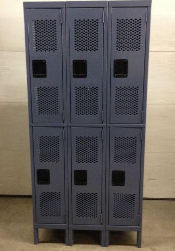 Lockers 2 tier mesh opening  6 door for sale