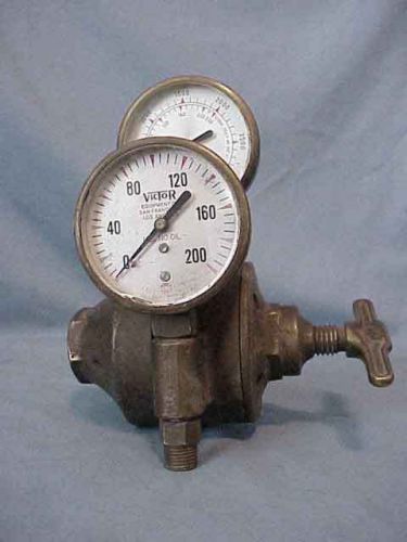 Vintage Large Brass AIRCO Pressure Gauge 6 lbs Free Ship