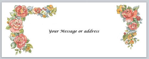 30 Flowers Personalized Return Address Labels Buy 3 get 1 free (bo217)