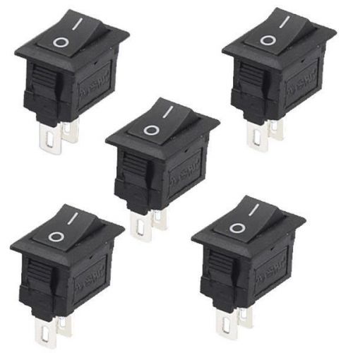 5Pcs 2 Pin Snap-in On/Off Position Snap Boat Rocker Switch 12V/110V/250V NYCG