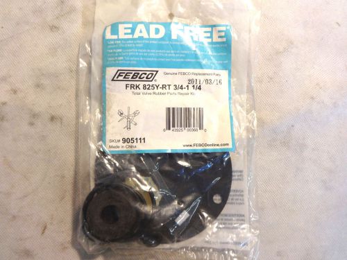 NEW FEBCO 825Y-RT 3/4-1-1/4 P/N 905111 VALVE RUBBER REPAIR KIT