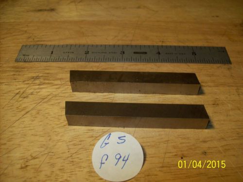 2 COBALT Steel 3/8” x 3”Long Square Tool Bits USA NEW