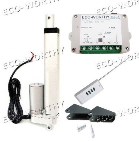 6‘’ 330lbs 12V Heavy duty Linear actuator W/ wireless control kit door opener