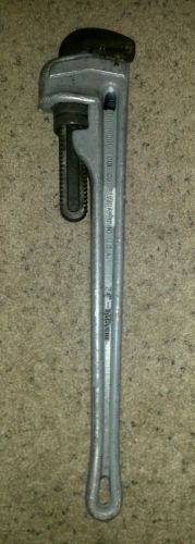 Rigid 824, 24 in. Aluminum Pipe wrench, good teeth, good condition