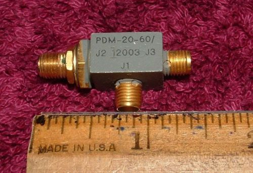 Merrimac Model PDM-20-60/12003 RF Microwave 2-Way Power Splitter Divider