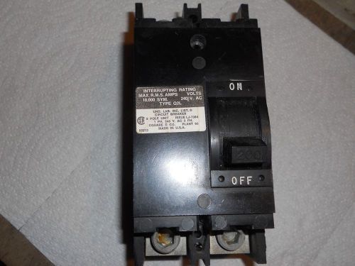 Square D 200A 240V 2 Pole Circuit Breaker. Q2L