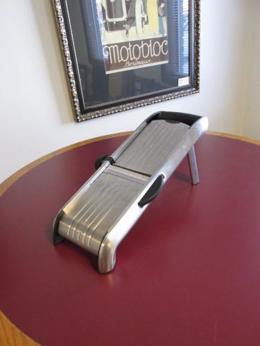 MANDOLIN FOOD SLICER STAINLESS STEEL - NO RESERVE - GREAT