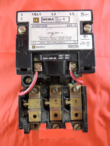 USED Square D 8536 SCG3S Starter Module NEMA Excellent Condition