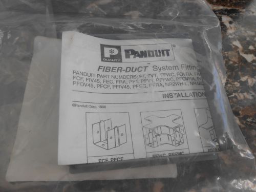 PANDUIT FEC4X4LG PAN-WAY FIBER-DUCT END CAP FITTING NIP