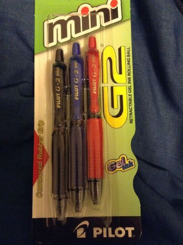 Pilot Pen Fine Point Assorted Mini G2 Retractable Pen Brand New