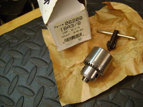 Jacobs 1BA3/8 Chuck, 0-1/4&#034; Capacity, 3/8&#034;-24 Mount