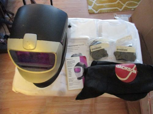 SPEEDGLAS 9000X WELDING HELMET with extras!  tig mig stick  id. 14