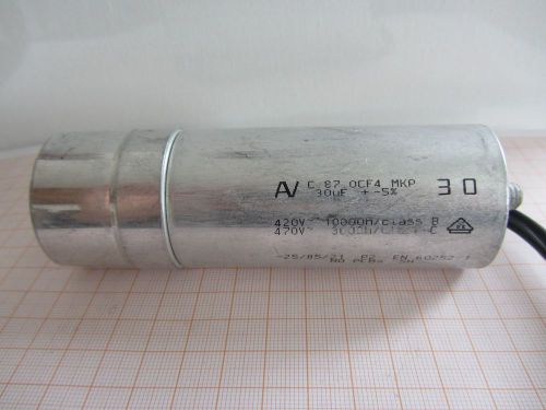 Arcotronics HQ Al house  Motor start run capacitor MKP 30uF 450V 470V NOS Italy