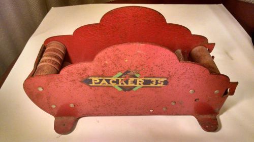 VINTAGE PACKER 3S WET GUM TAPE DISPENSER HEAVY METAL