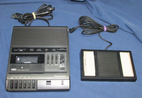 Panasonic rr-830 dictation dictator cassette tape transcriber with foot pedal for sale