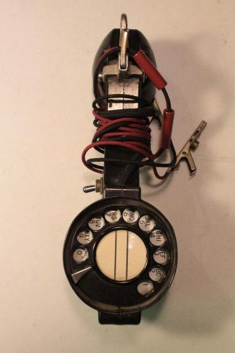 Vtg BECO Linemans Rotary Dial Telephone Test Butt set