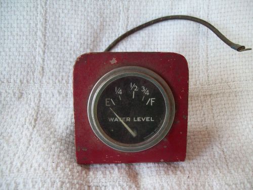 Vintage Fire Truck  Water Level Gauge